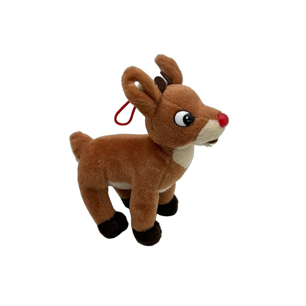 Stuffins 1999 Rudolph Red Nose Reindeer Island of Misfit Toys Stuffed Plush 7"